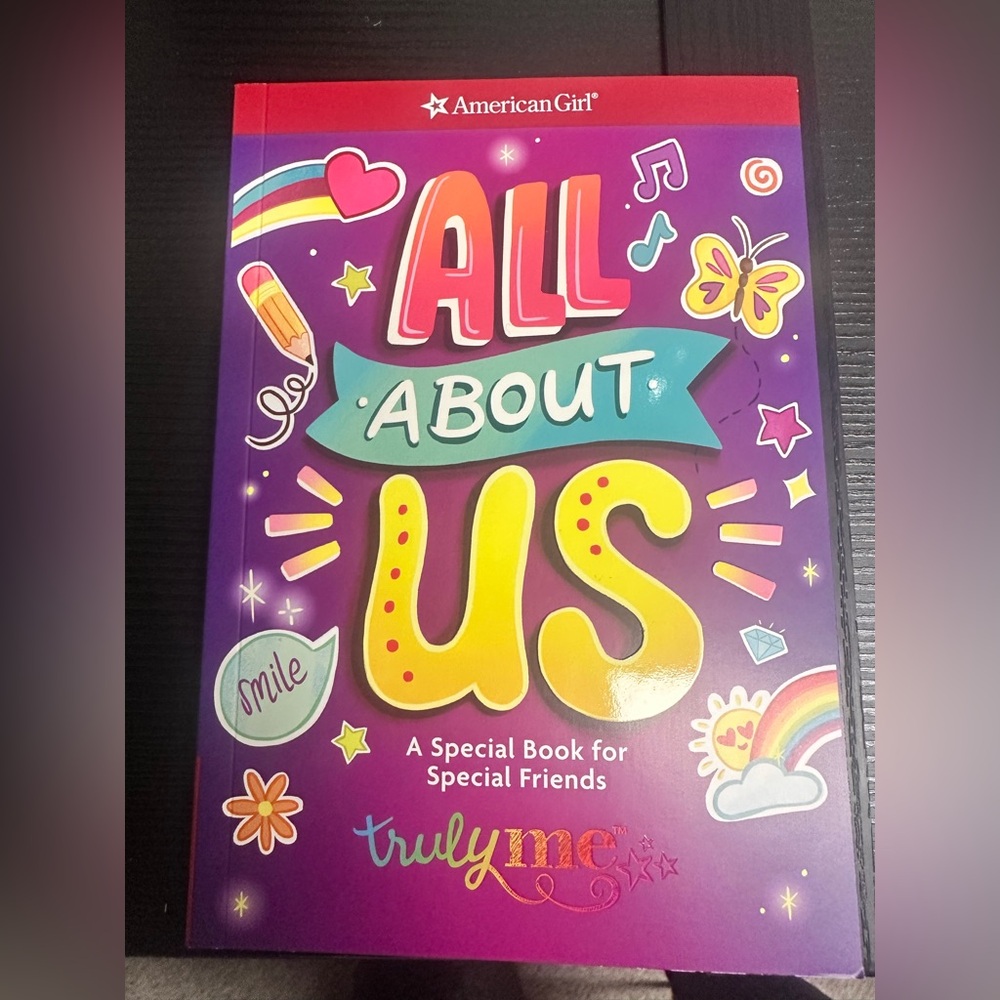 NEW American Girl Fun Truly Me “All About Us” Book